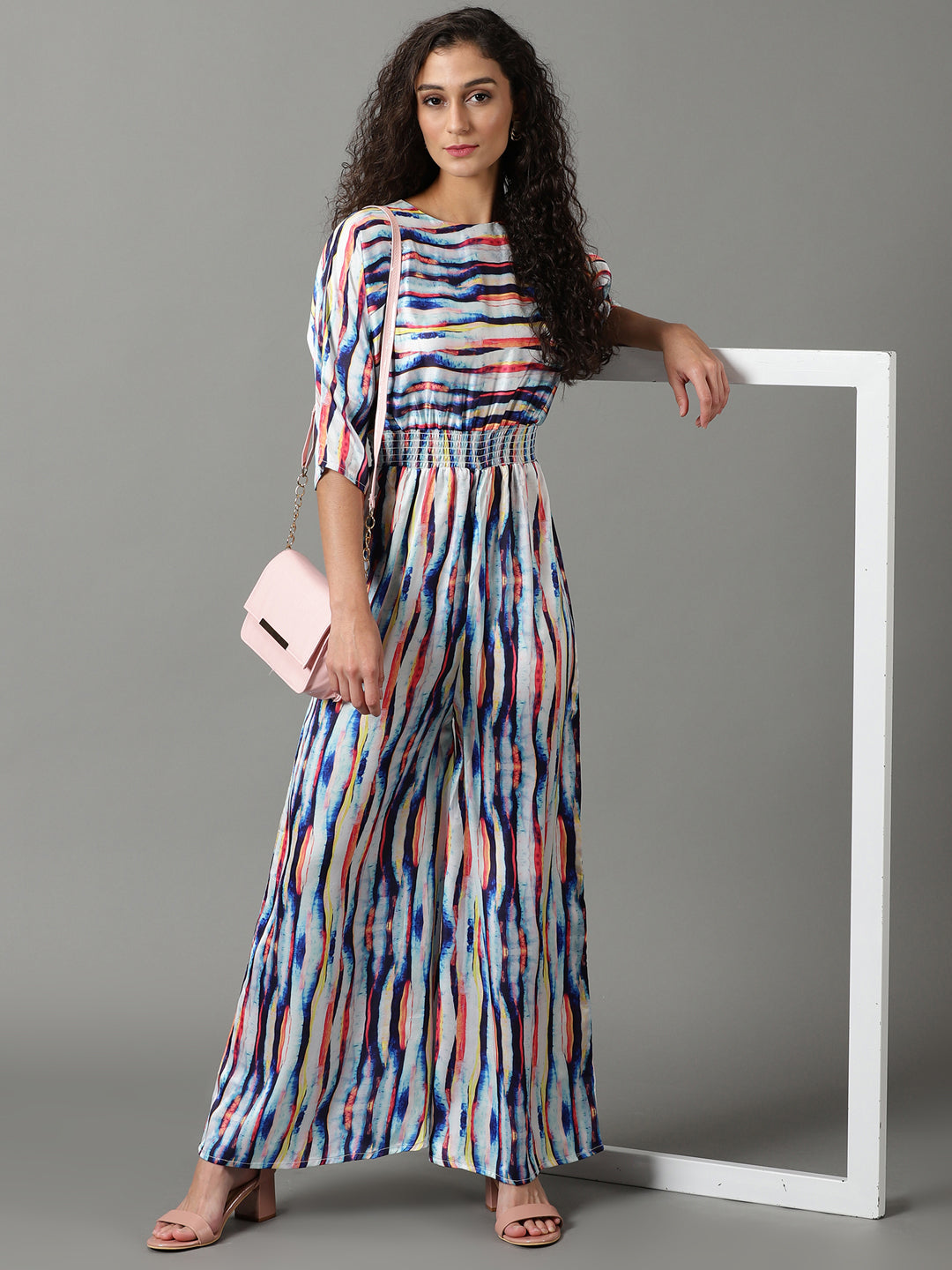 Women's Multi Striped Jumpsuit