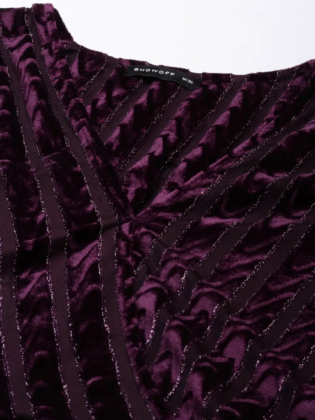 Women's Purple Solid Bodycon Dress