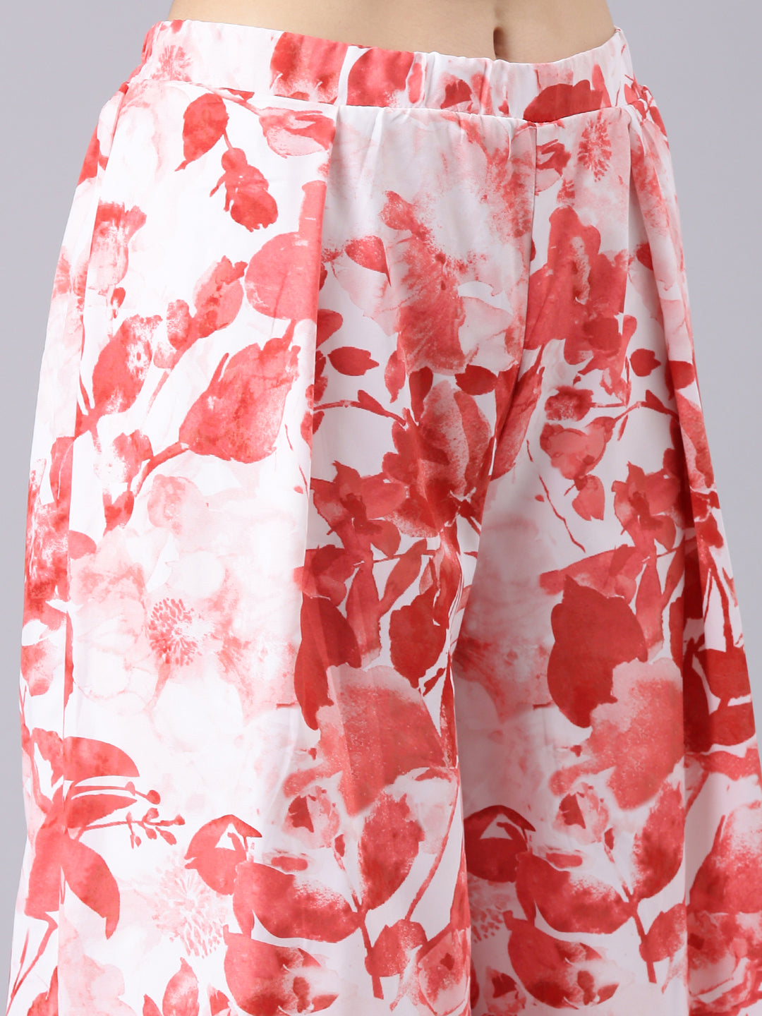 Women's White Tie Dye Co-Ords with Jacket & Flared Palazzos