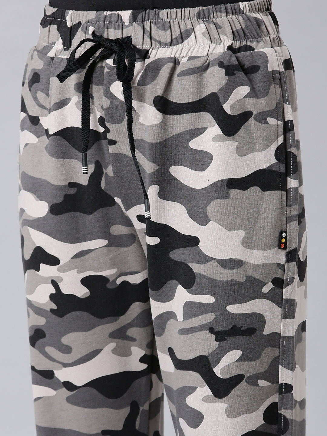 Women Taupe Camouflage Track Pant