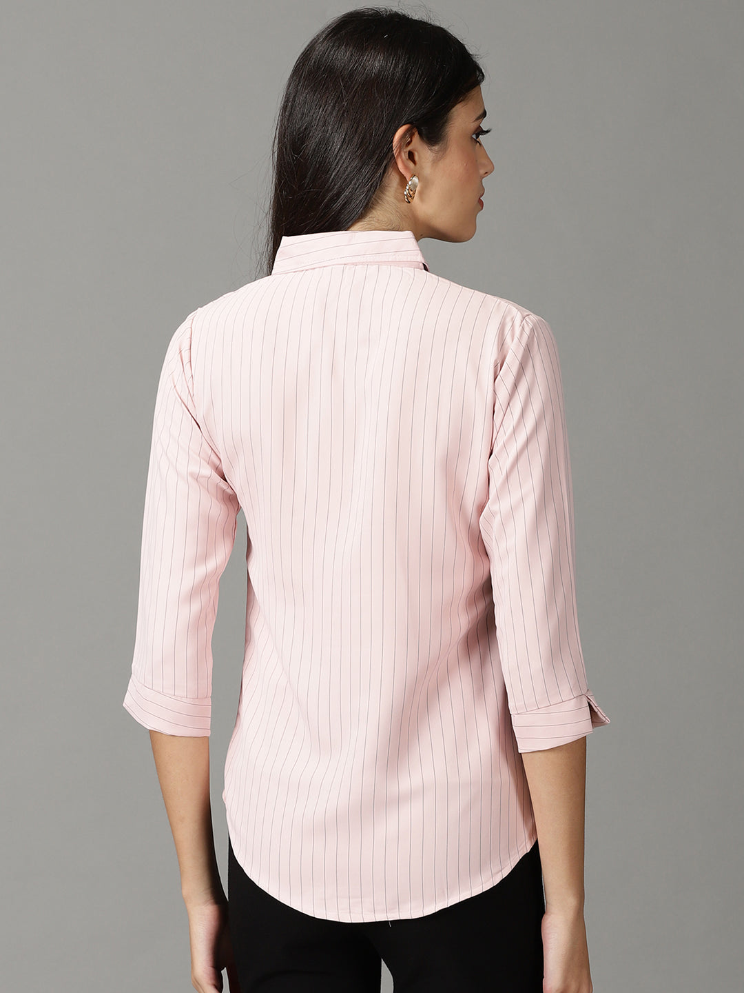 Women's Pink Striped Shirt