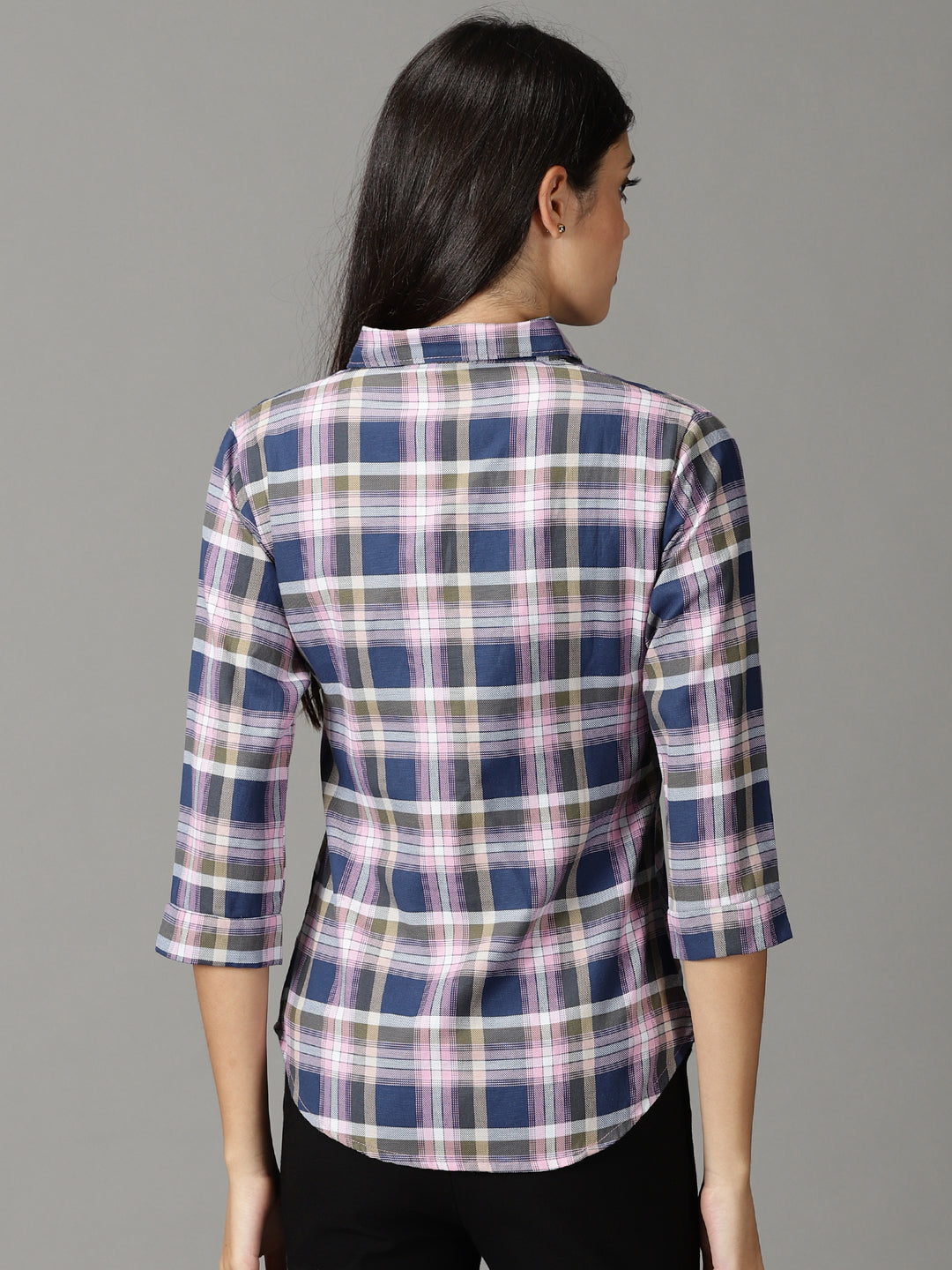 Women's Pink Checked Shirt