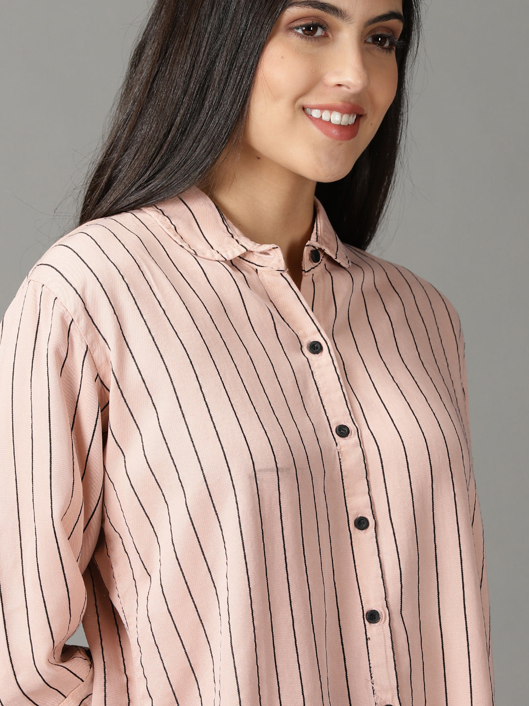 Women's Pink Striped Shirt