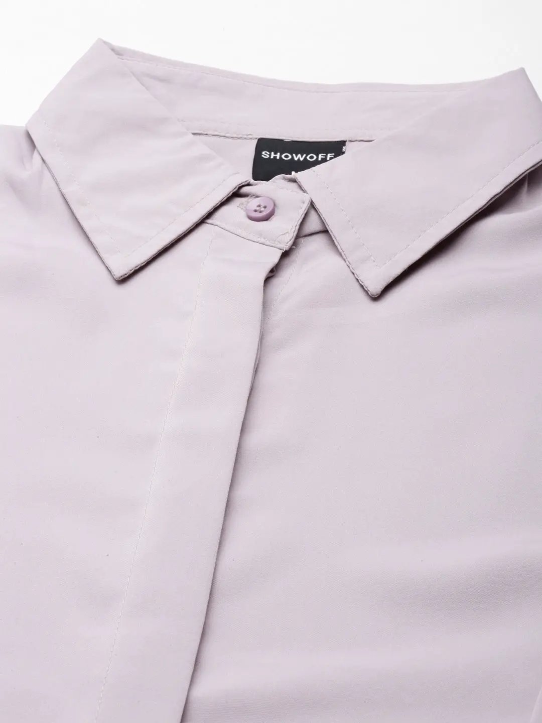 Women's Mauve Solid Shirt