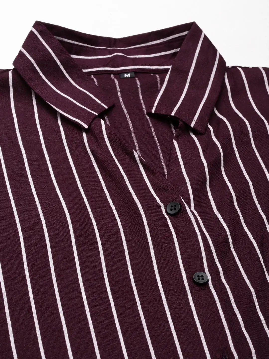 Women's Purple Striped Shirt