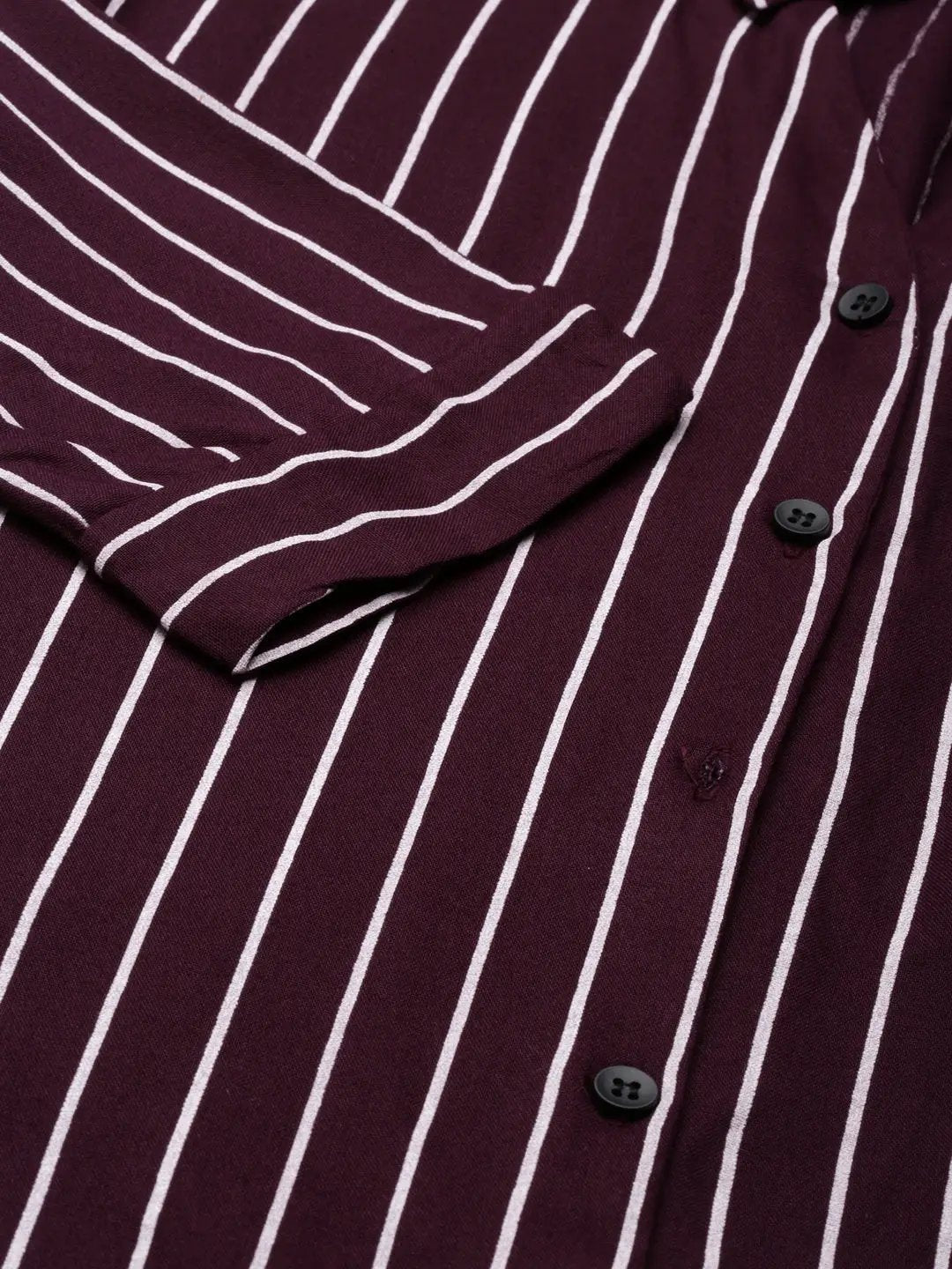Women's Purple Striped Shirt