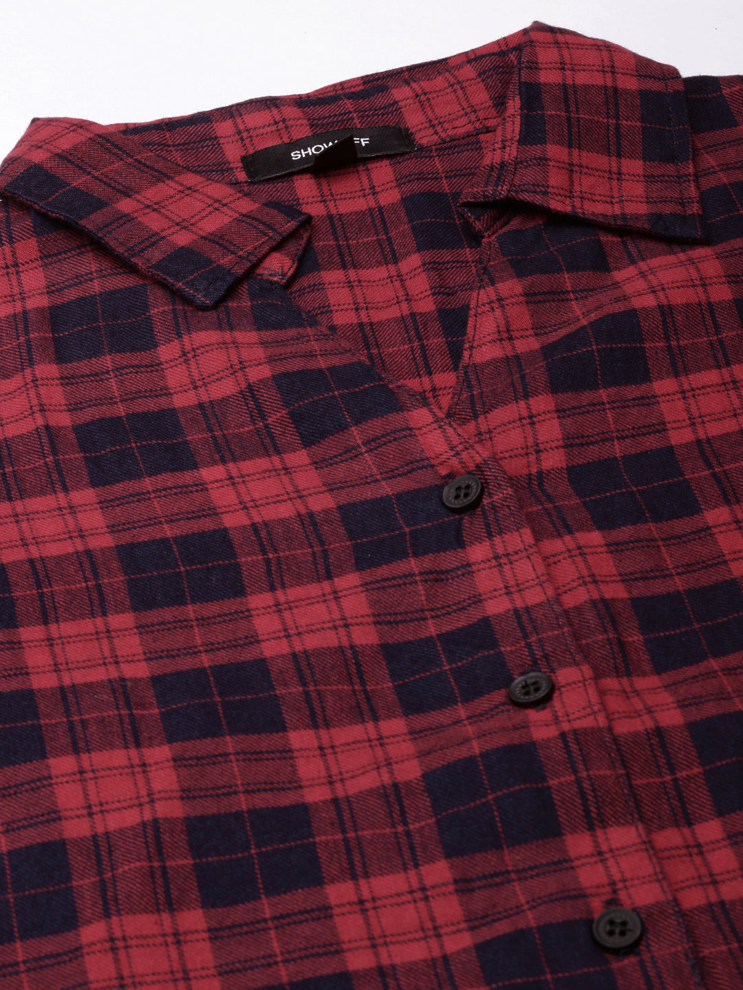 Women Red Checked Shirt