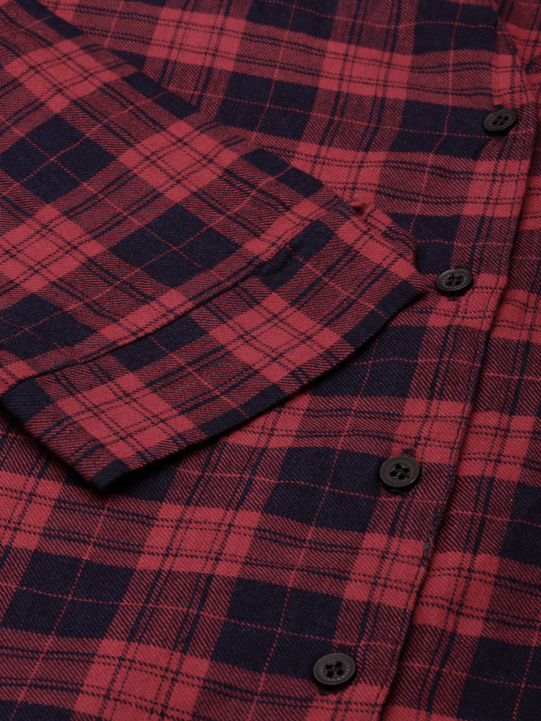 Women Red Checked Shirt