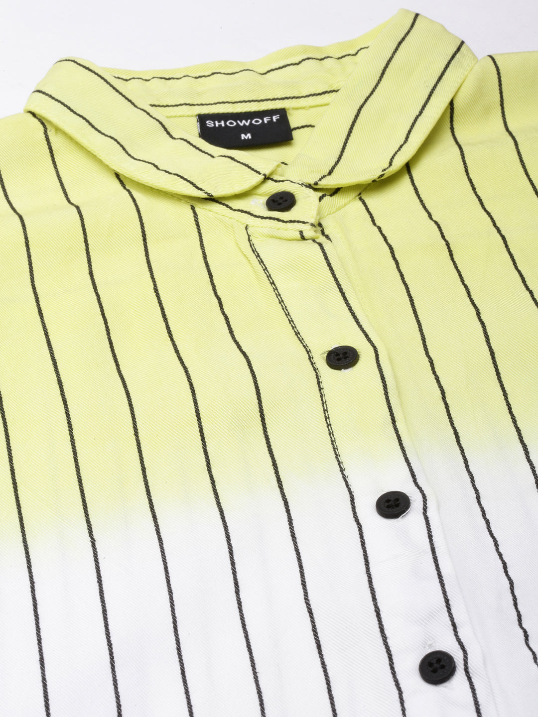 Women Yellow Striped Shirt