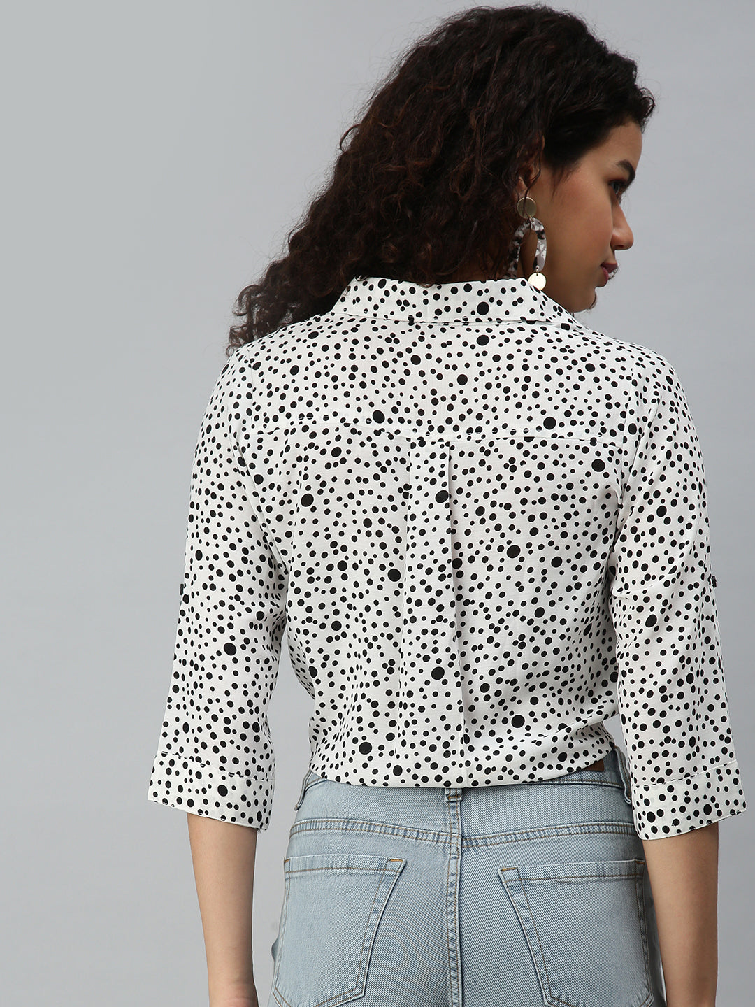 Women's Printed White Top