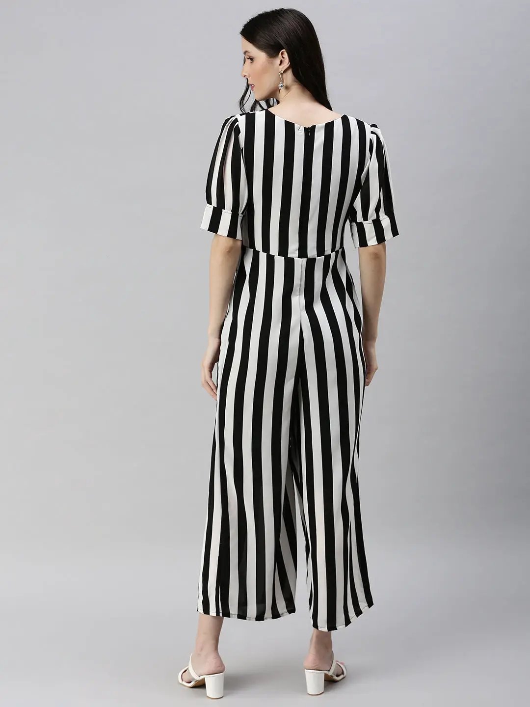 Women's Off White Printed Jumpsuit