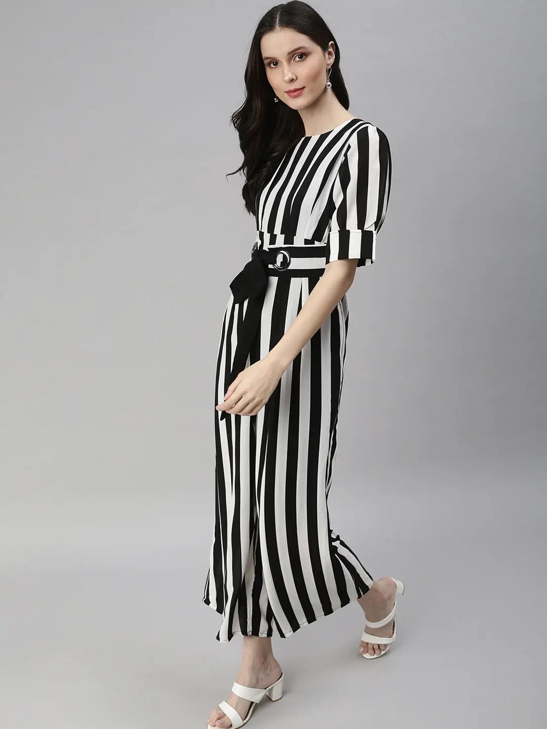 Women's Off White Printed Jumpsuit