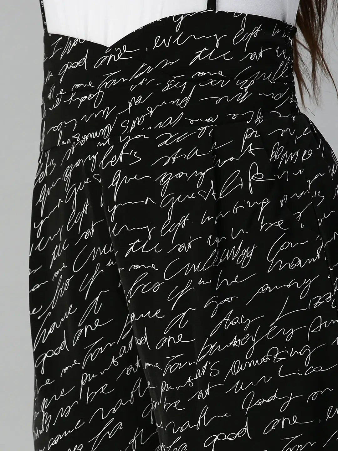 Women's Black Printed Jumpsuits