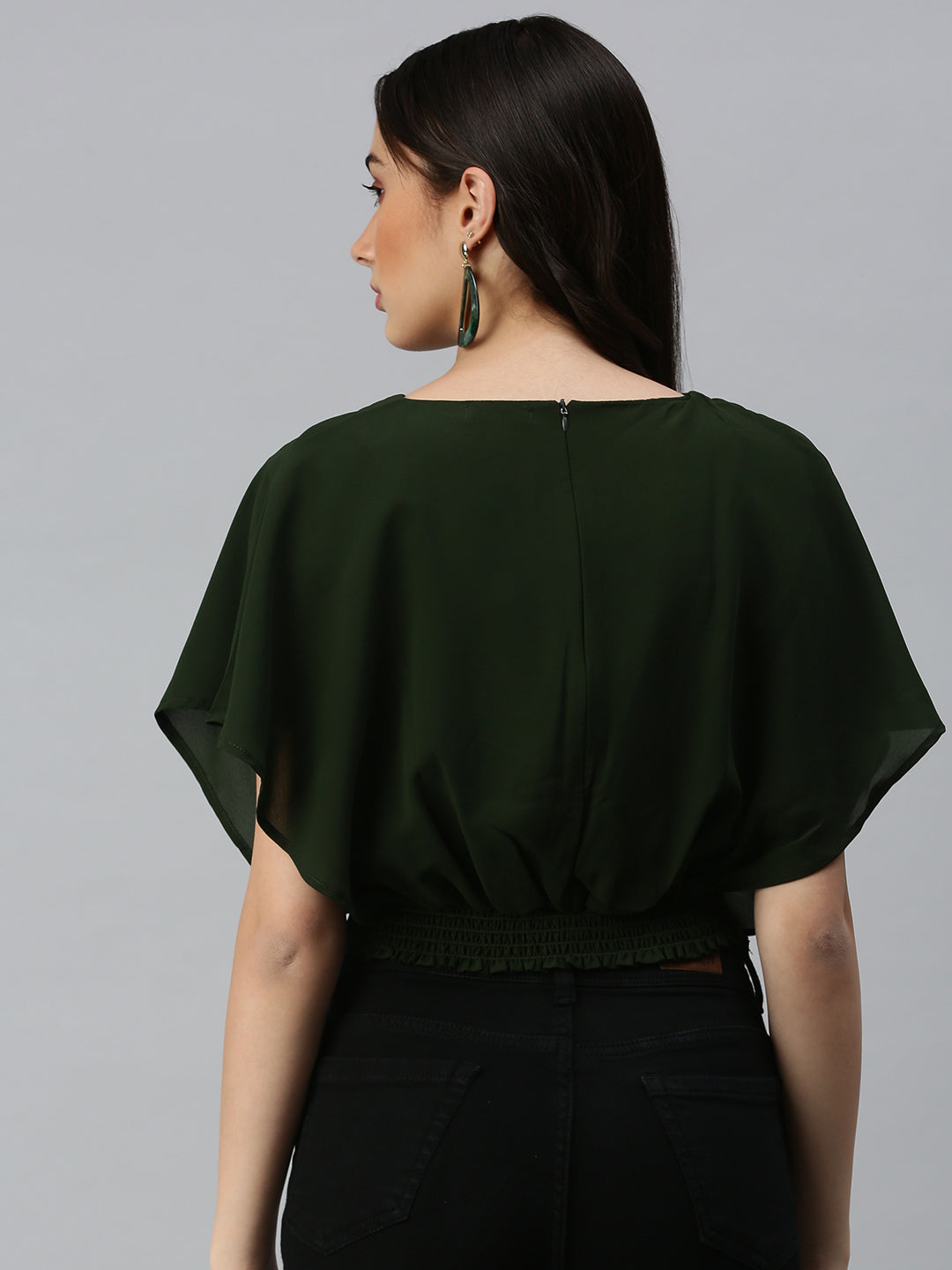 Women's Solid Olive Top