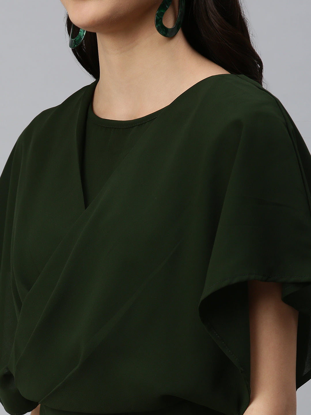 Women's Solid Olive Top