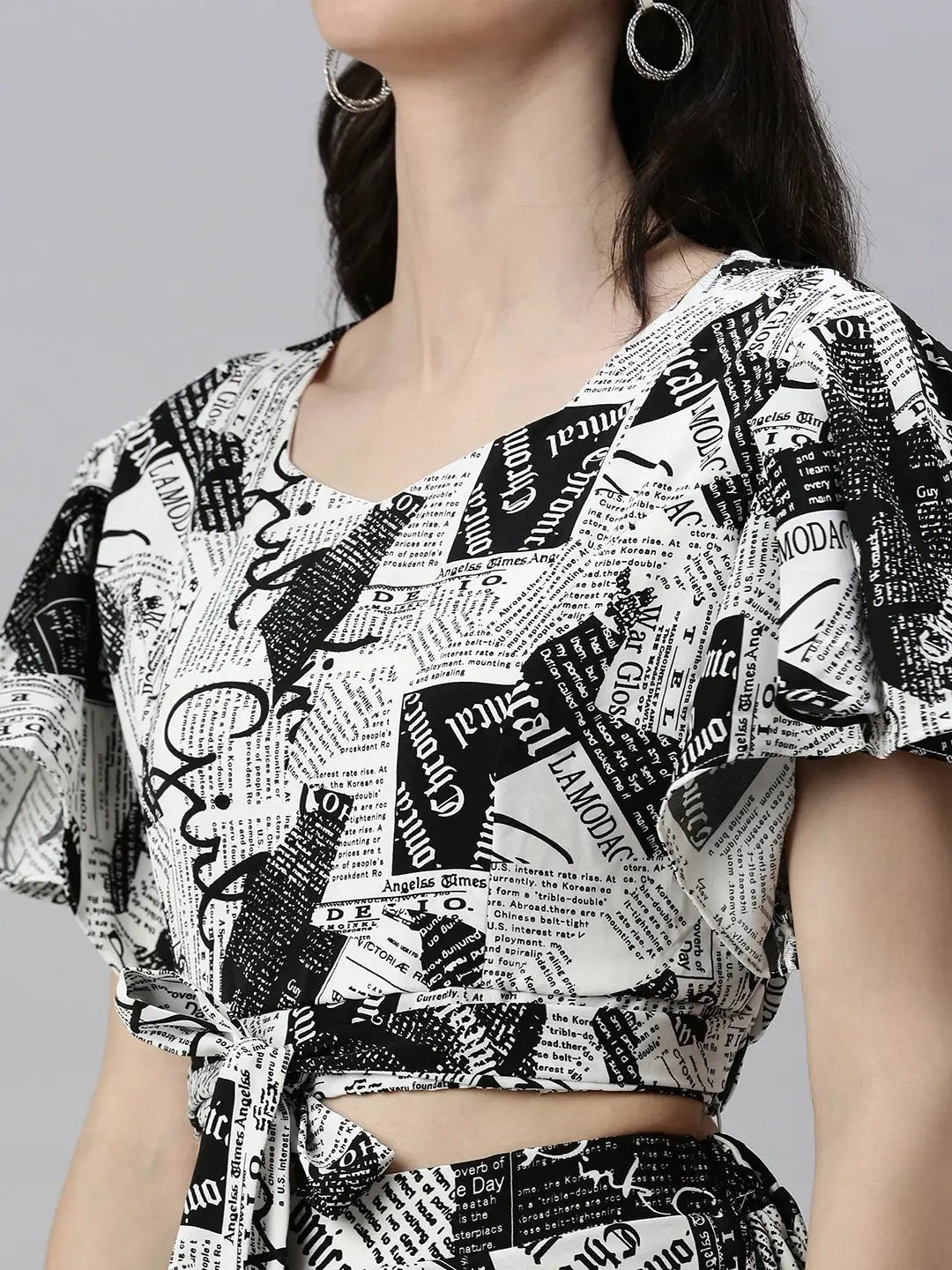 Women's White Printed Co-Ords Set - from SHOWOFFFF