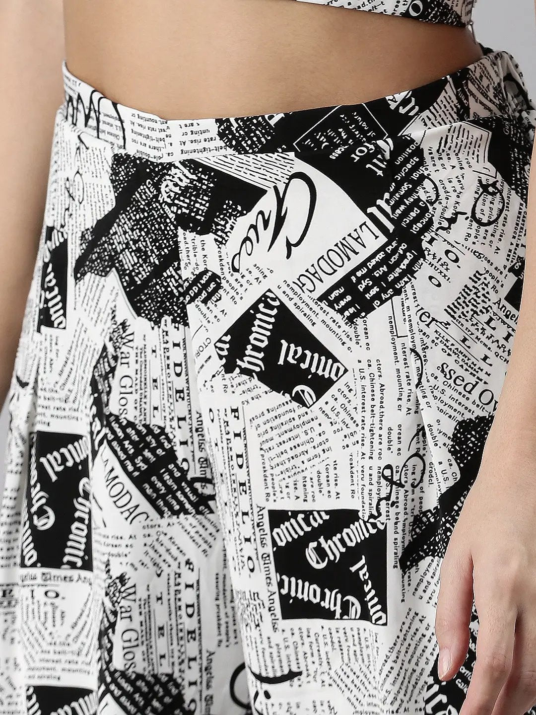 Women's White Printed Co-Ords Set - from SHOWOFFFF