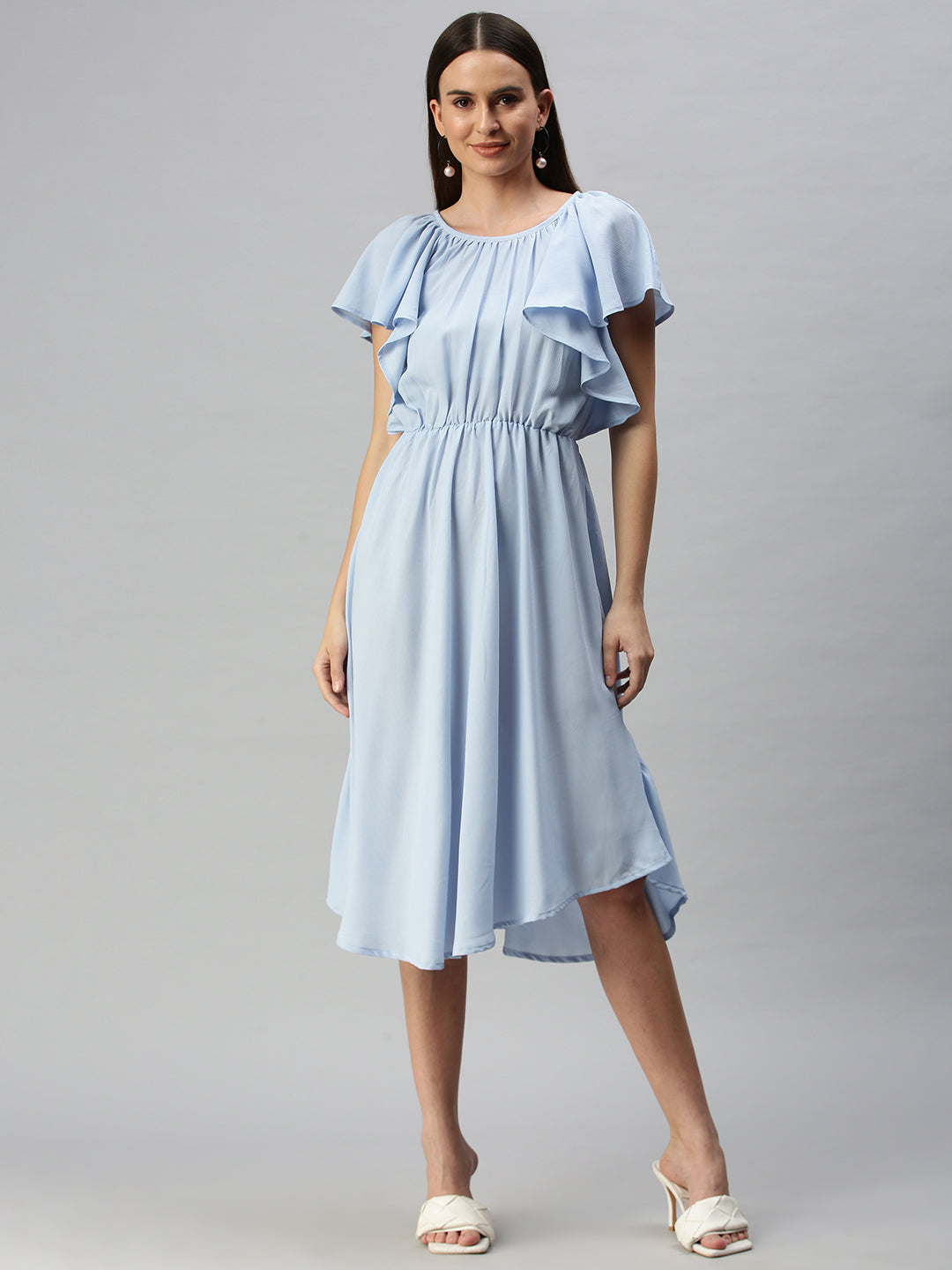 Women's A-Line Blue Dress