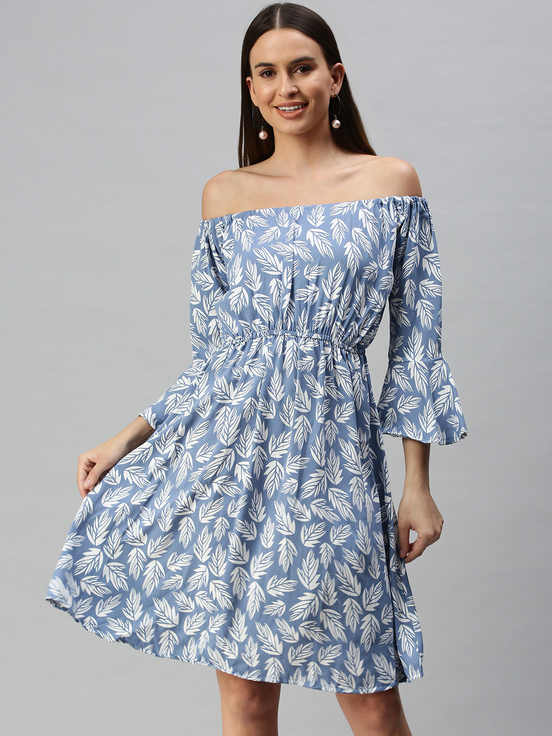 Women's A-Line Blue Dress