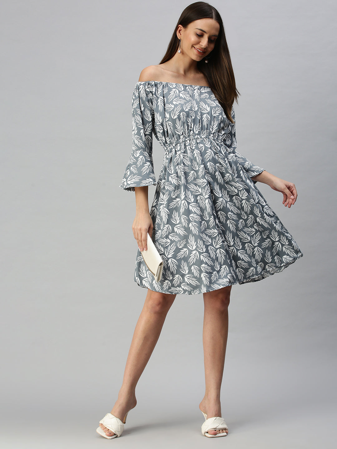 Women's A-Line Grey Dress