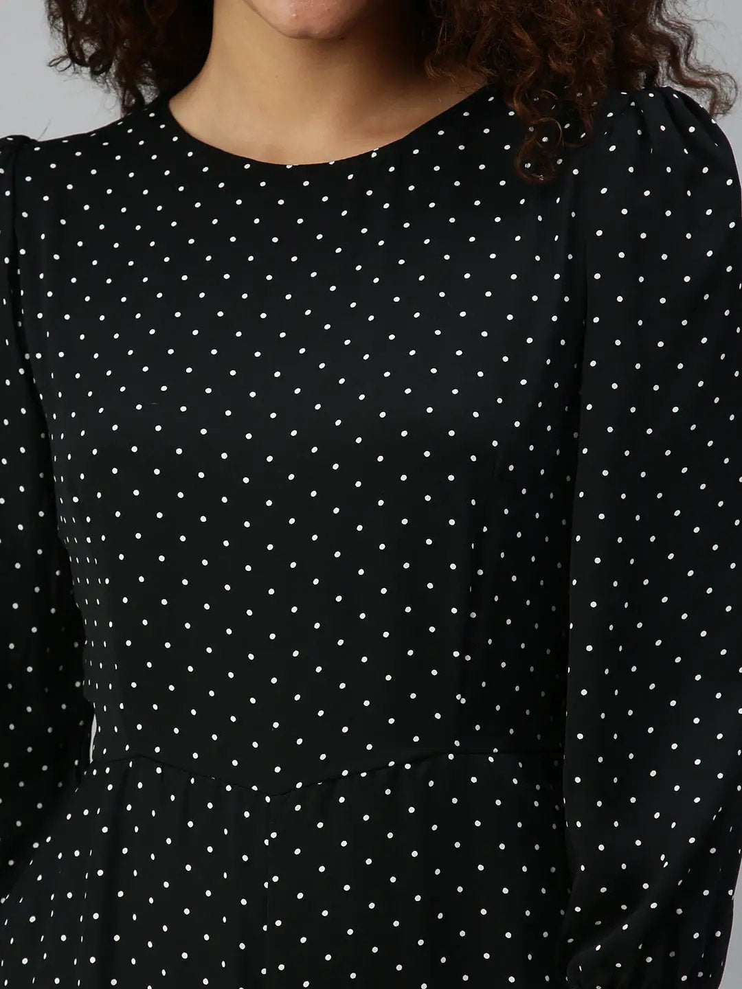 Women's Black Geometrical Jumpsuit