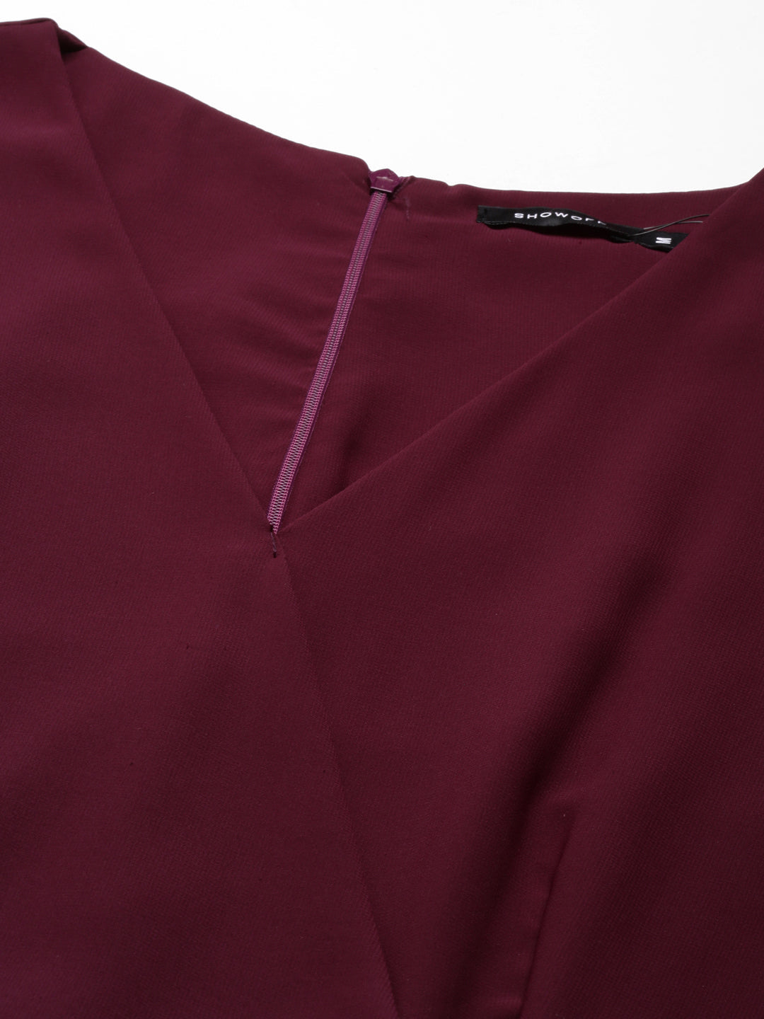 Women's Purple Solid Jumpsuit