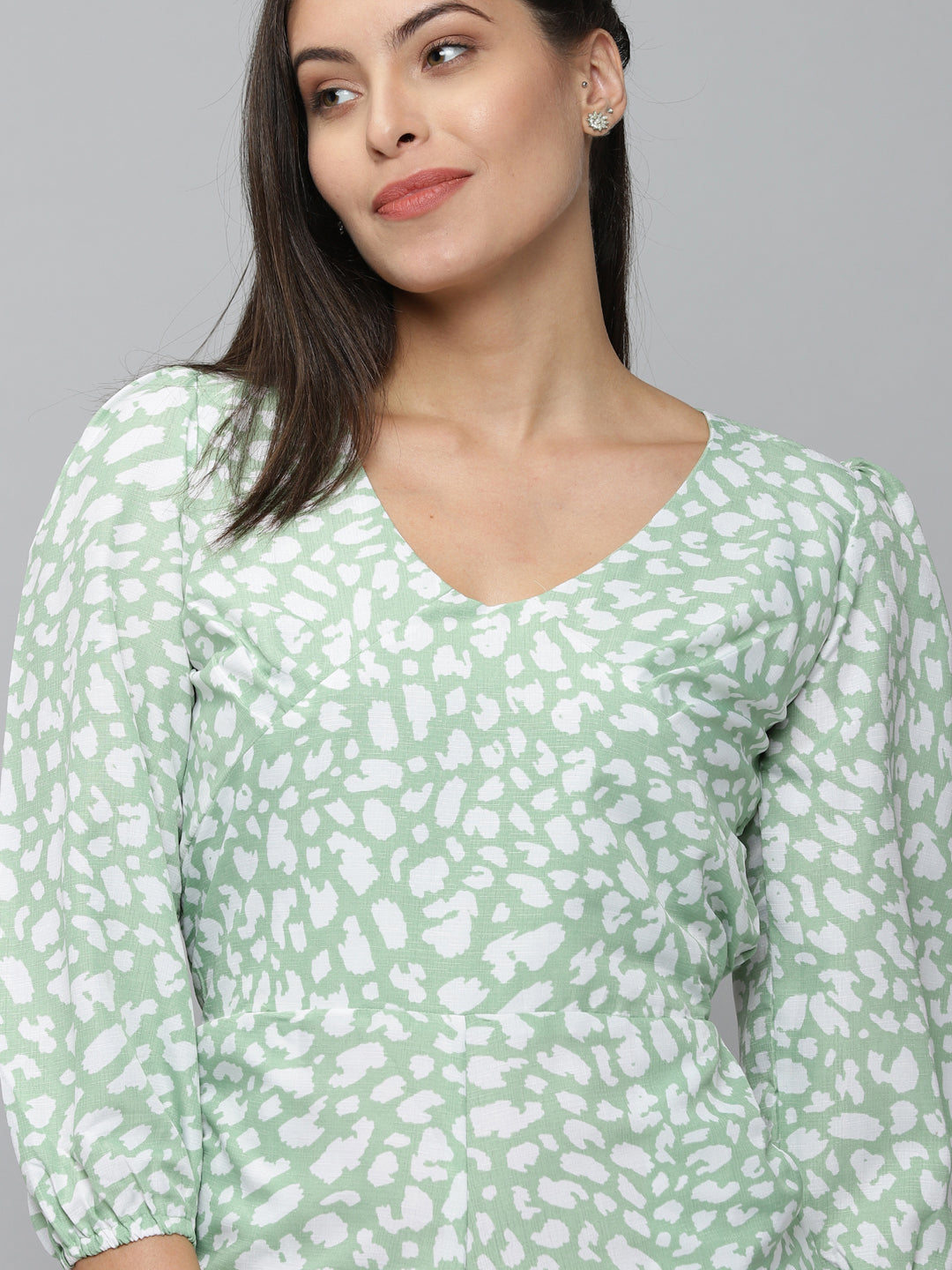 Women's Green Printed  Jumpsuit