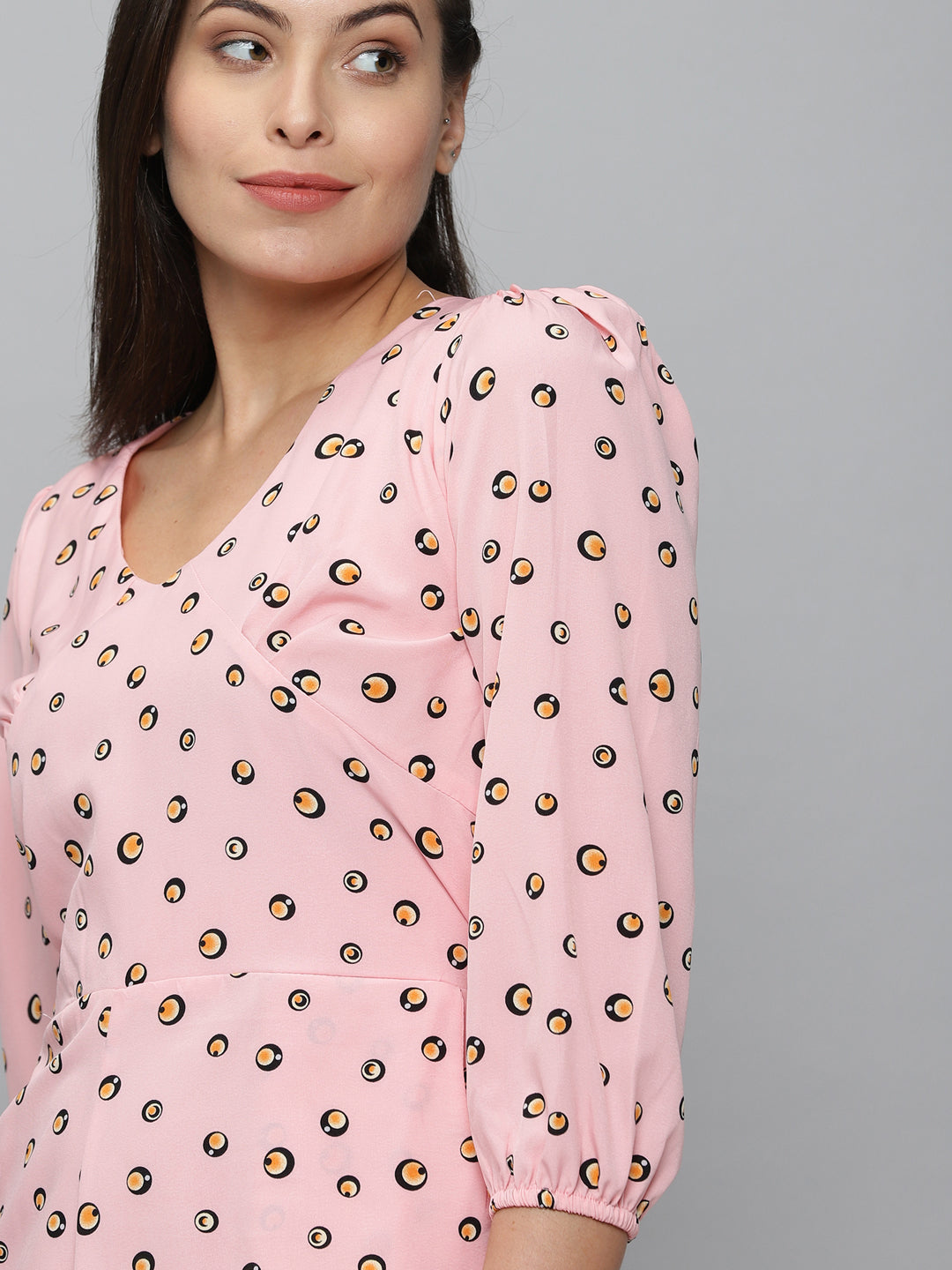 Women's Pink Printed  Jumpsuit