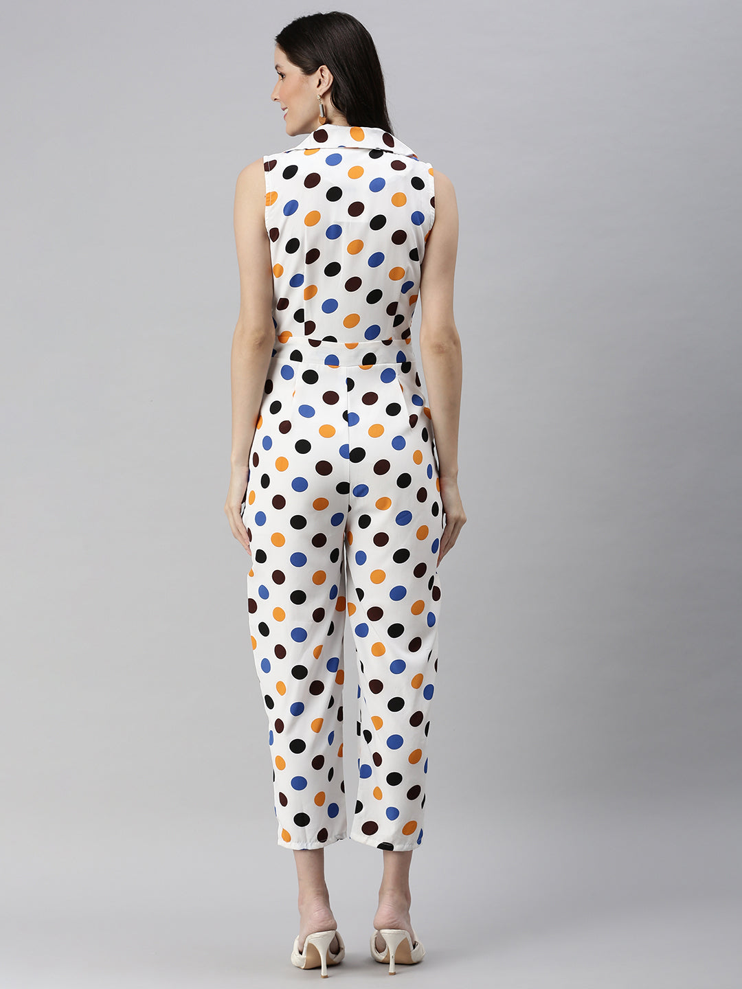 Women's Off white Printed Jumpsuit