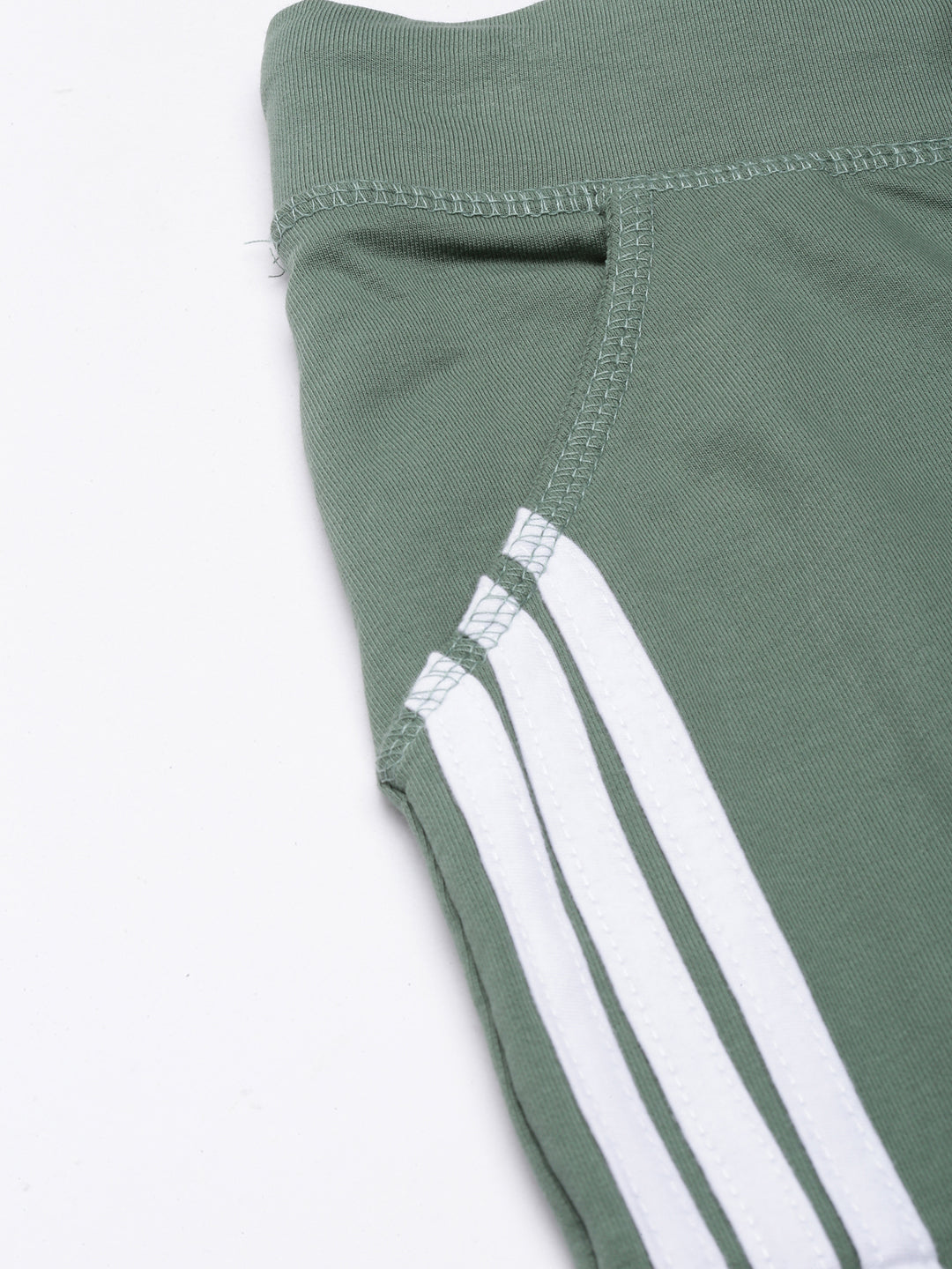 Women Solid Slim Fit Green Track Pant