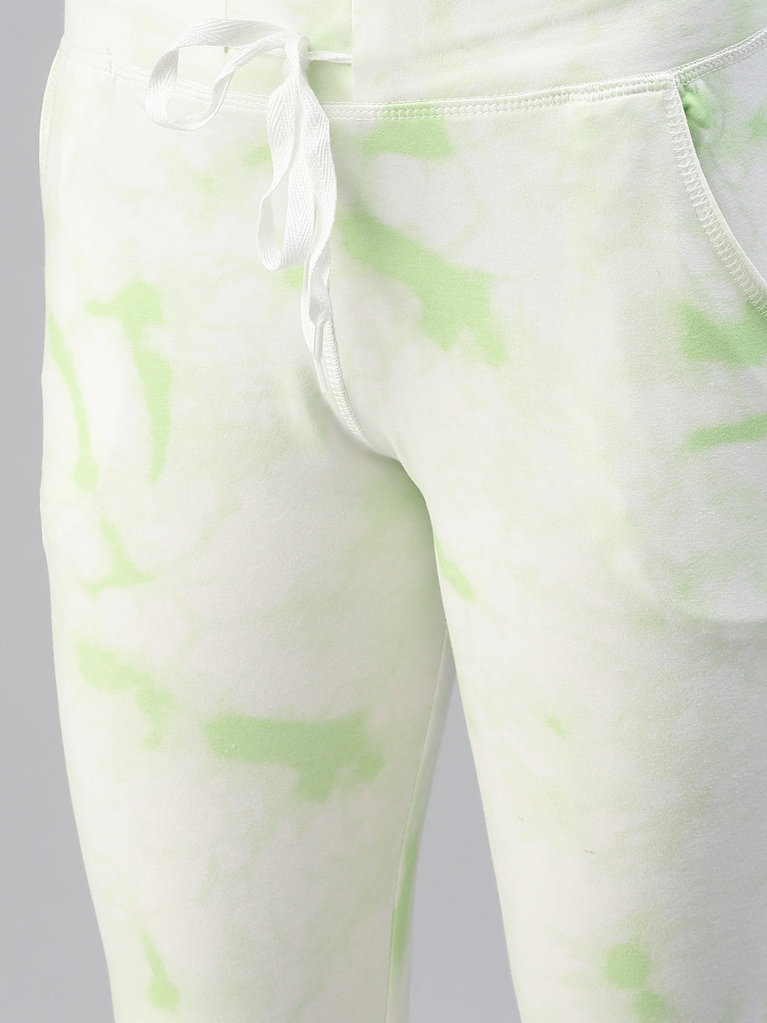 Women's White Tie Dye Track Pants