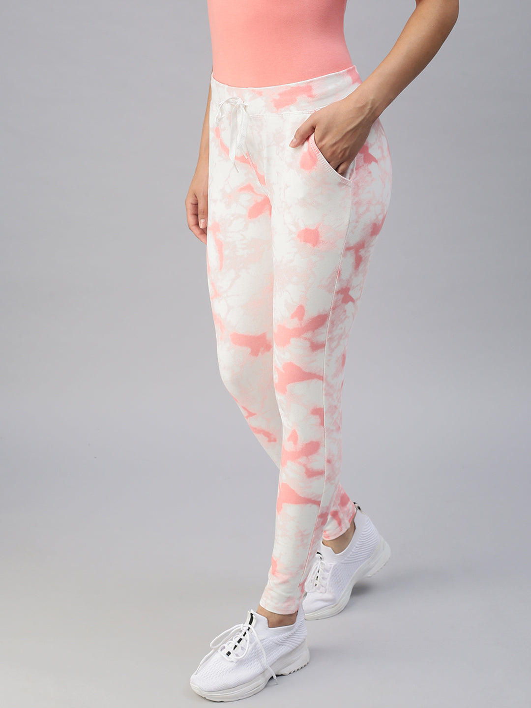 Women's White Tie Dye Track Pants