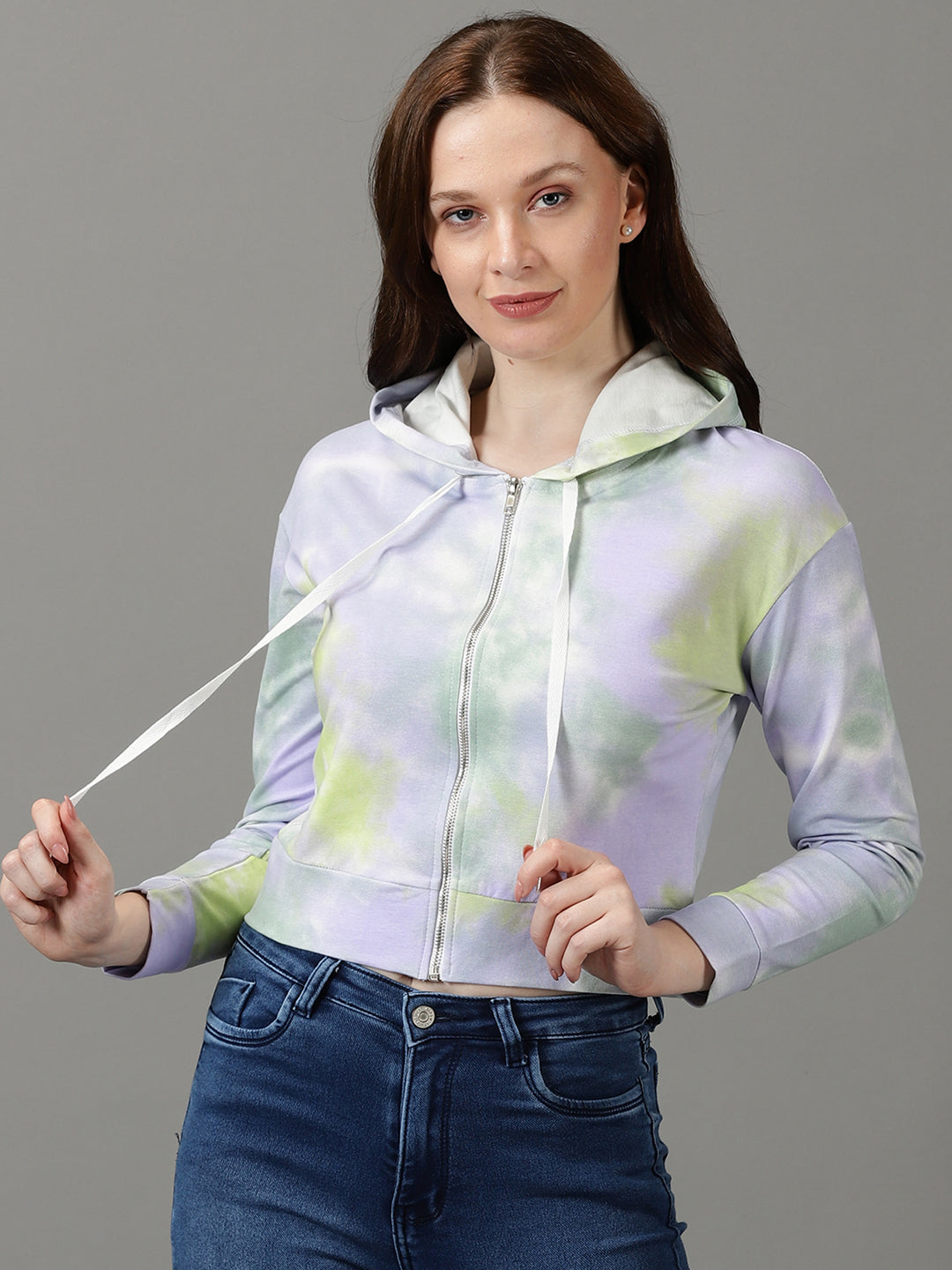 Women's Lavender Colourblock Sweatshirt