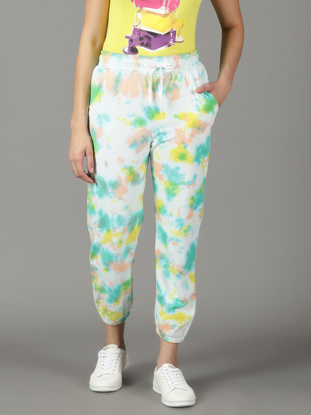 Women's Multi Tie Dye Track Pant