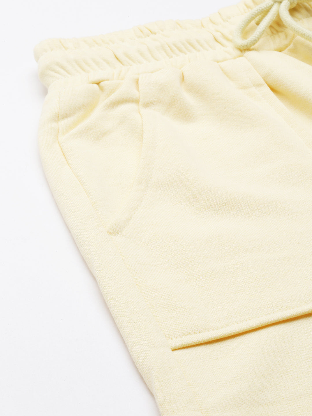 Women Yellow Solid Track Pant