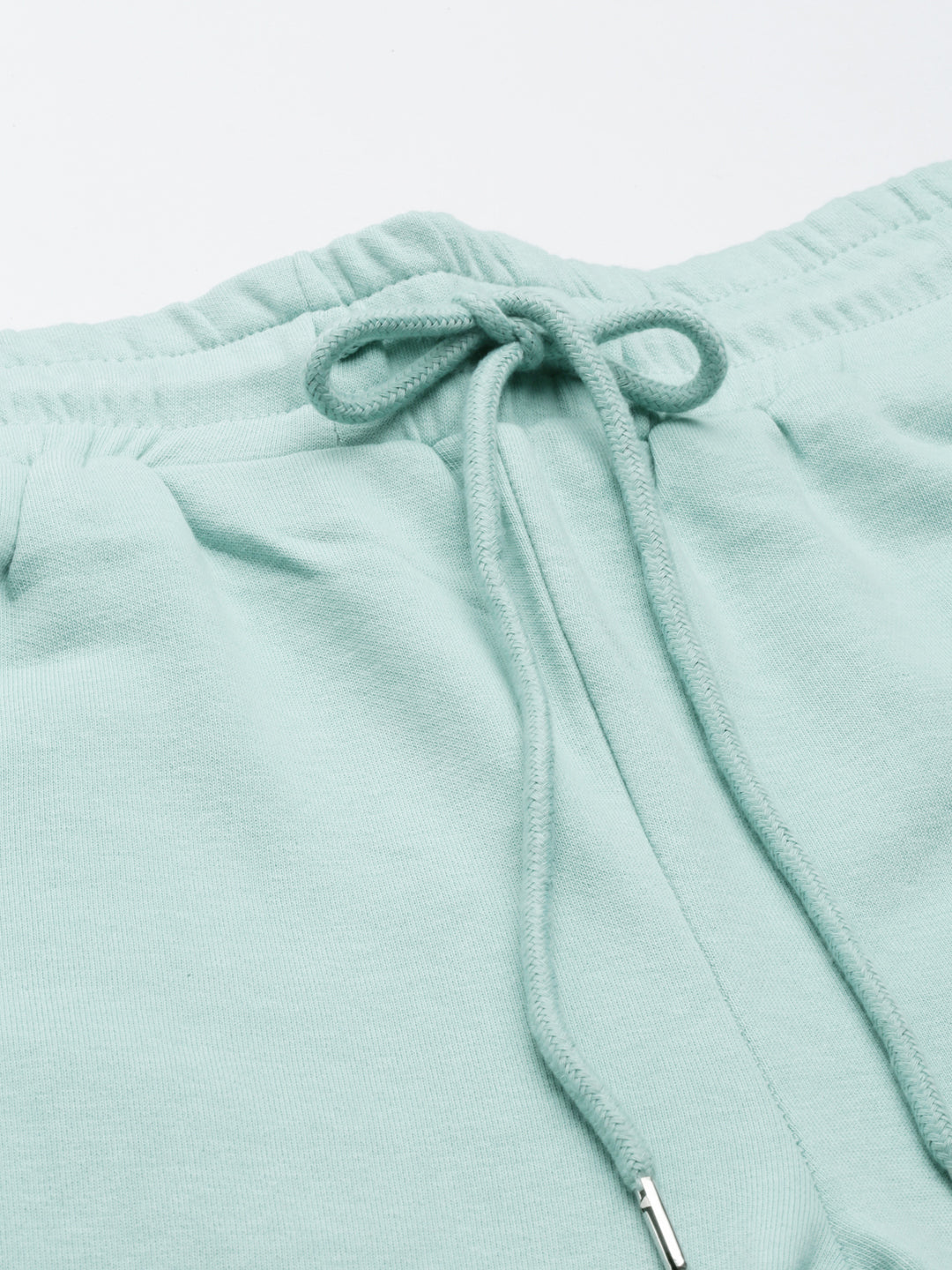 Women Sea Green Solid Track Pant