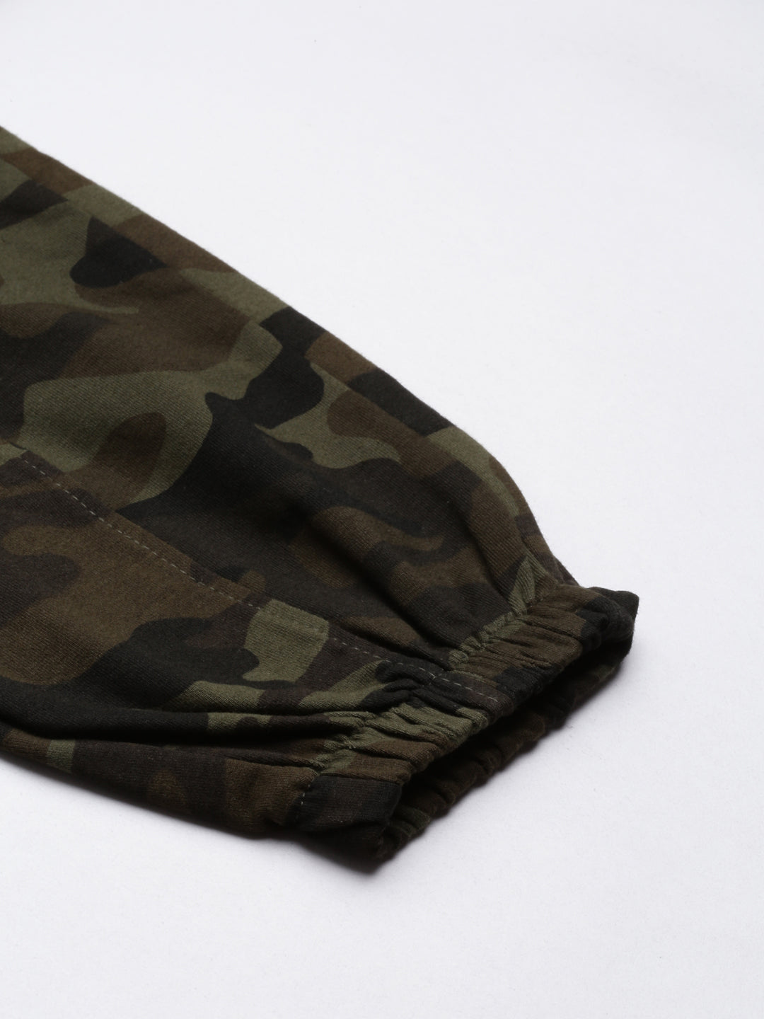 Women Olive Camouflage Track Pant