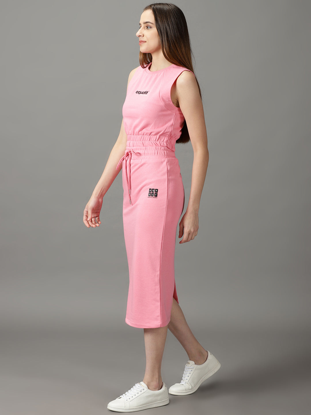 Women's Pink Solid Co-Ords