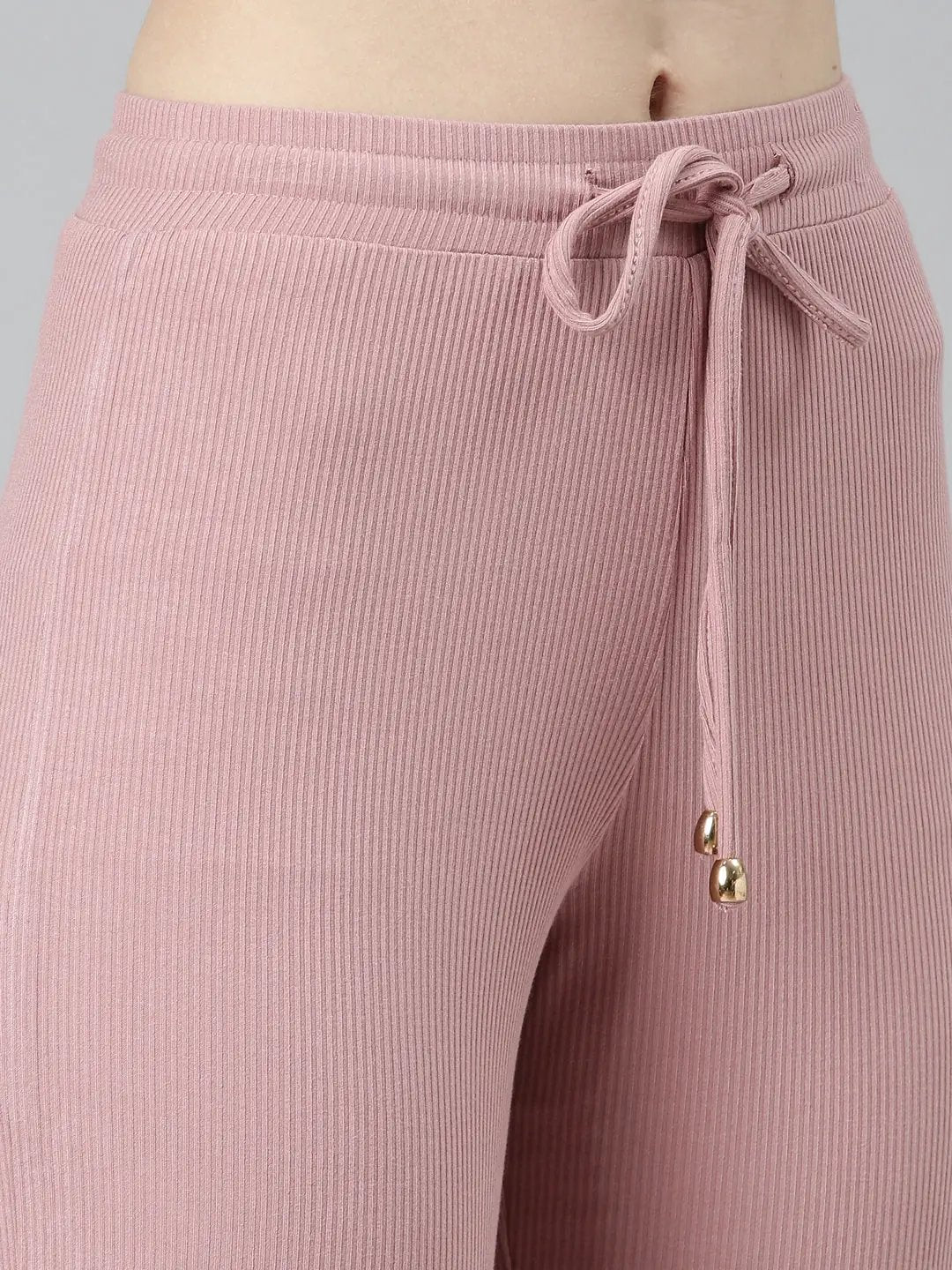 Women's Mauve Solid Tracksuit