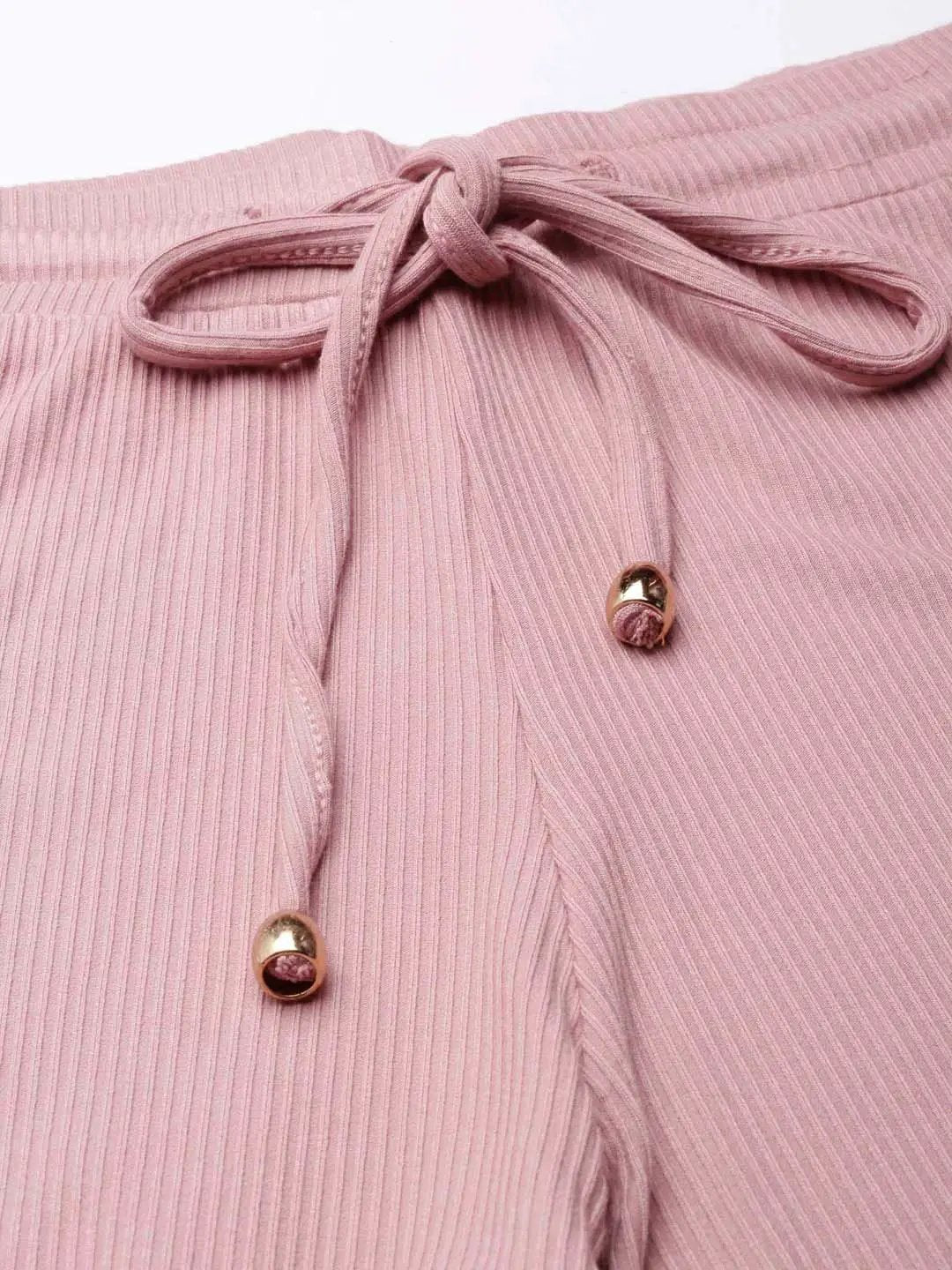 Women's Mauve Solid Tracksuit