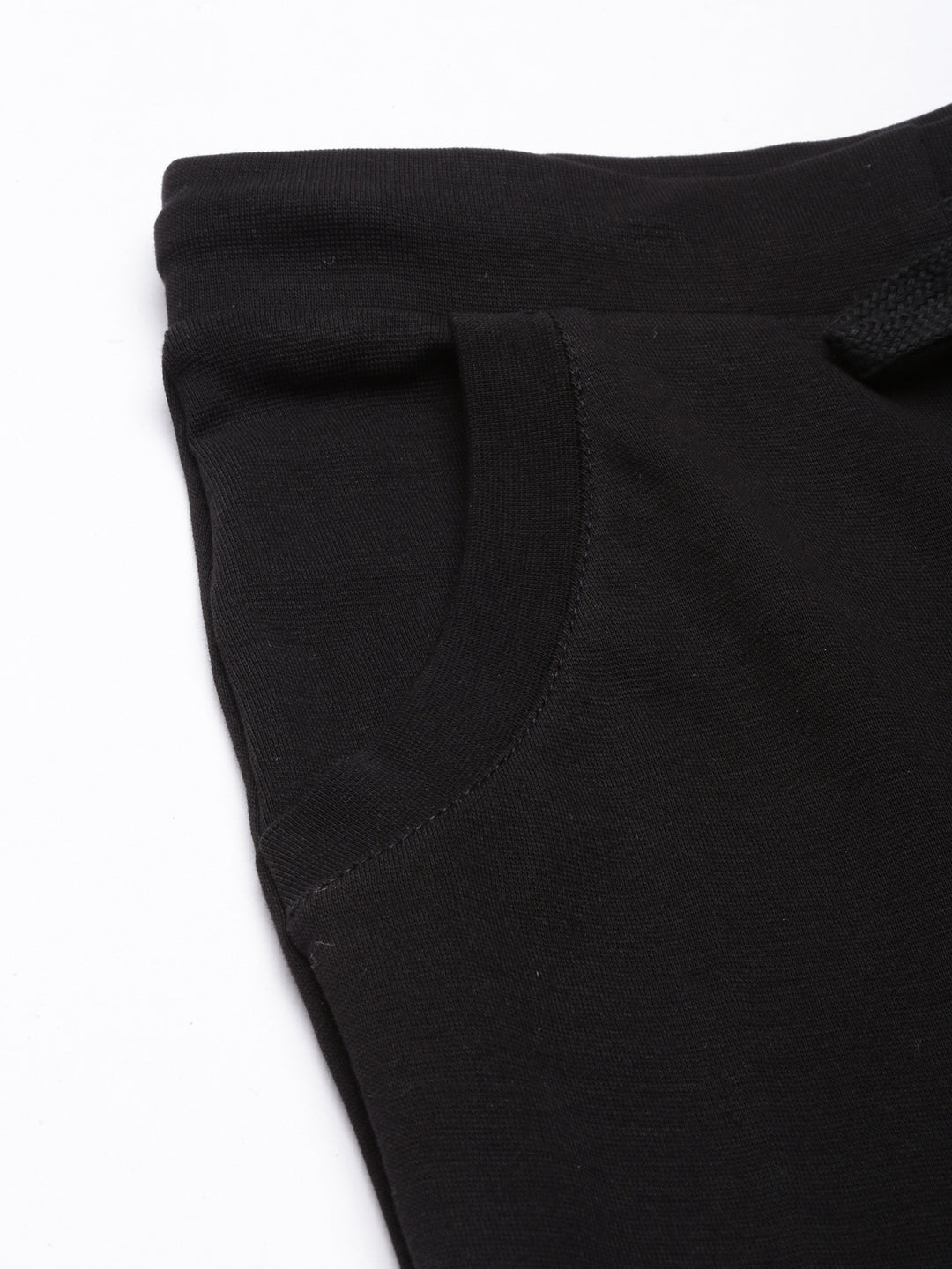 Women's Solid Slim Fit Black Track Pant