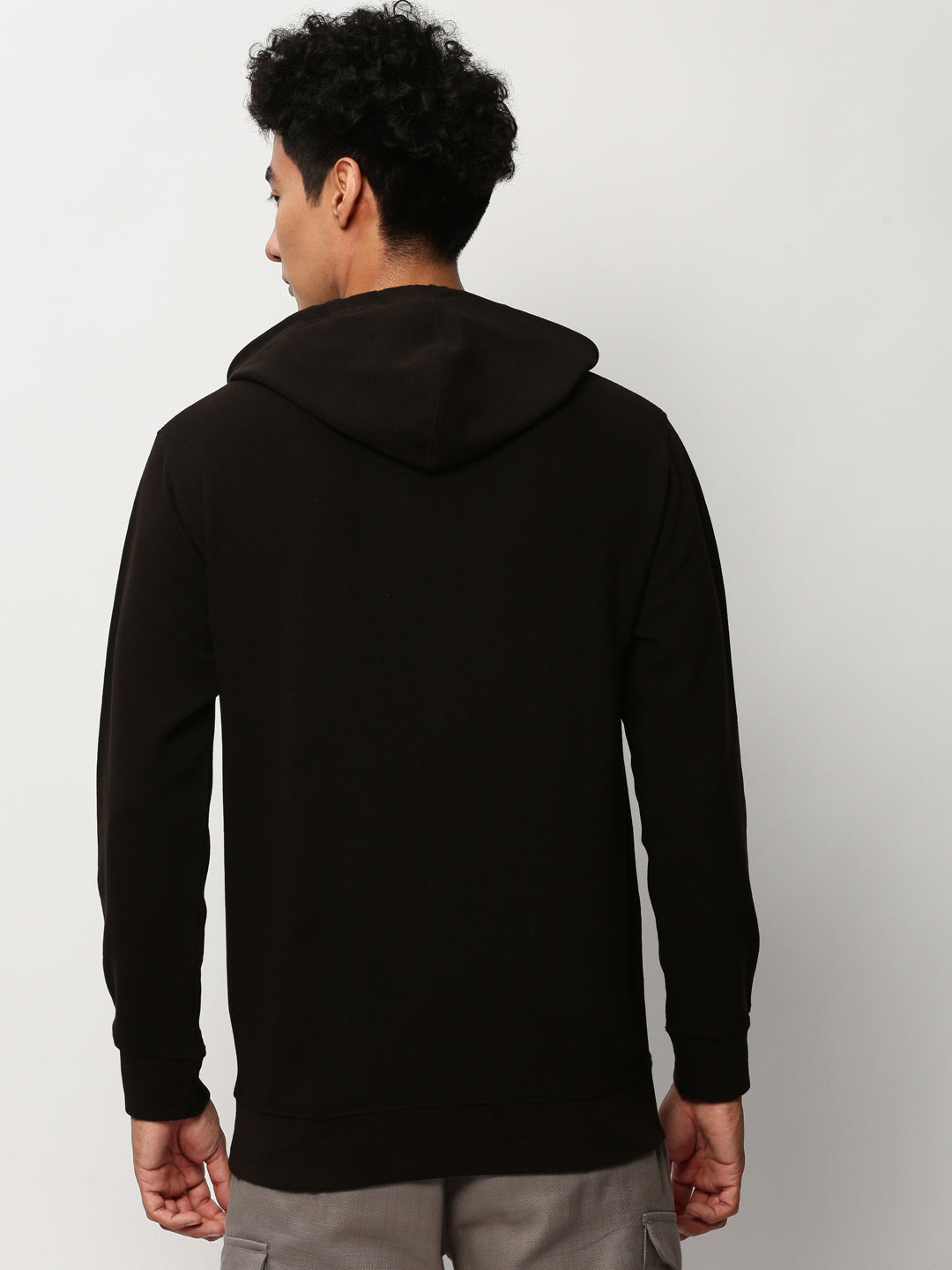 Men Black Typographic Casual Sweatshirts