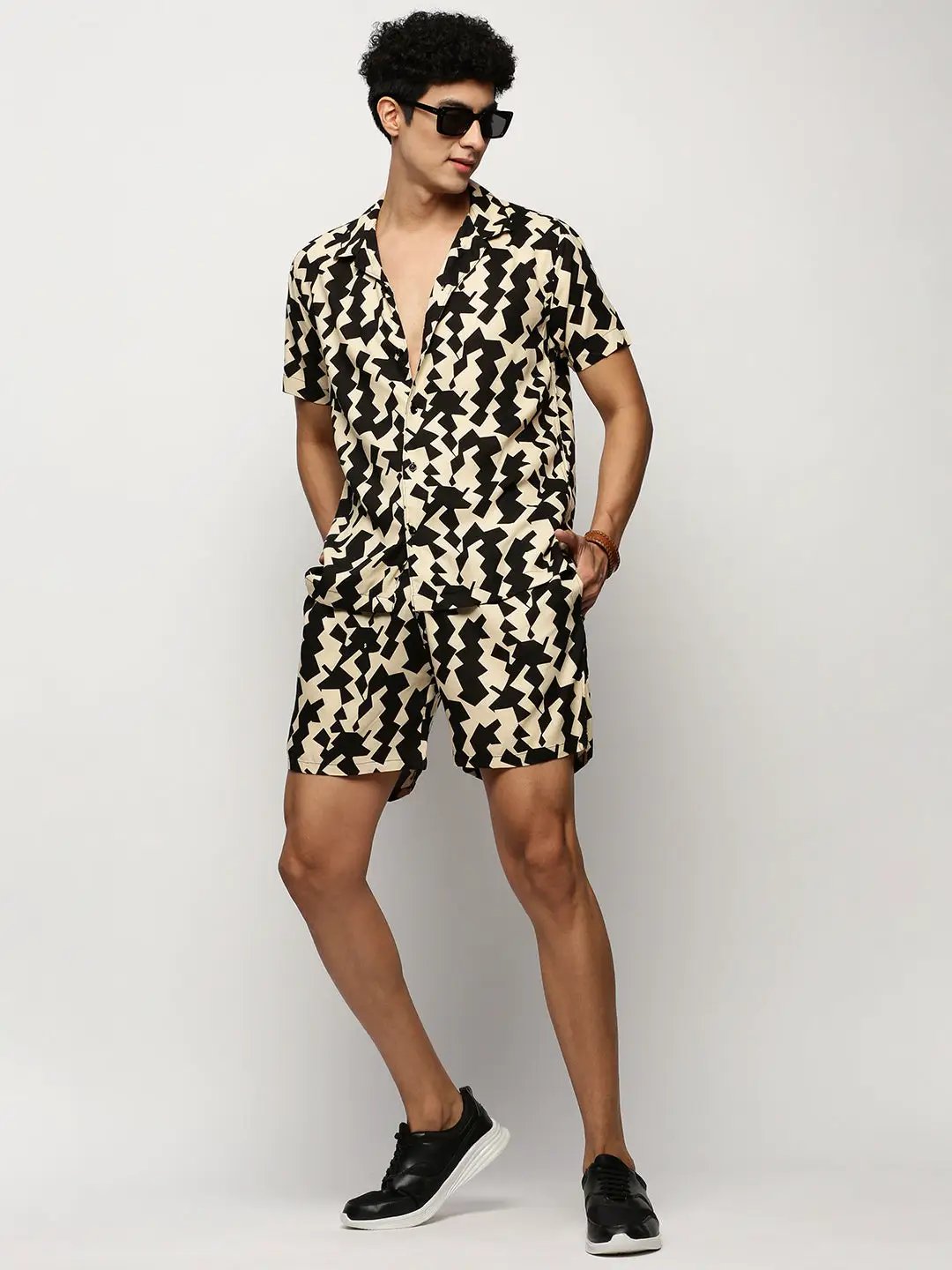 Men's Black Printed Casual Co-Ords - from SHOWOFFFF