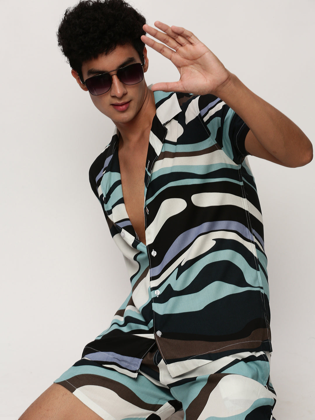 Men's Multi Printed Casual Co-Ords