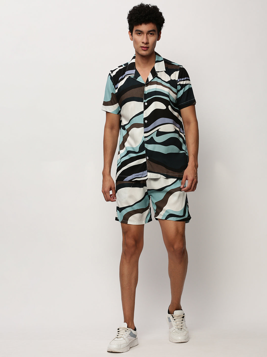 Men's Multi Printed Casual Co-Ords