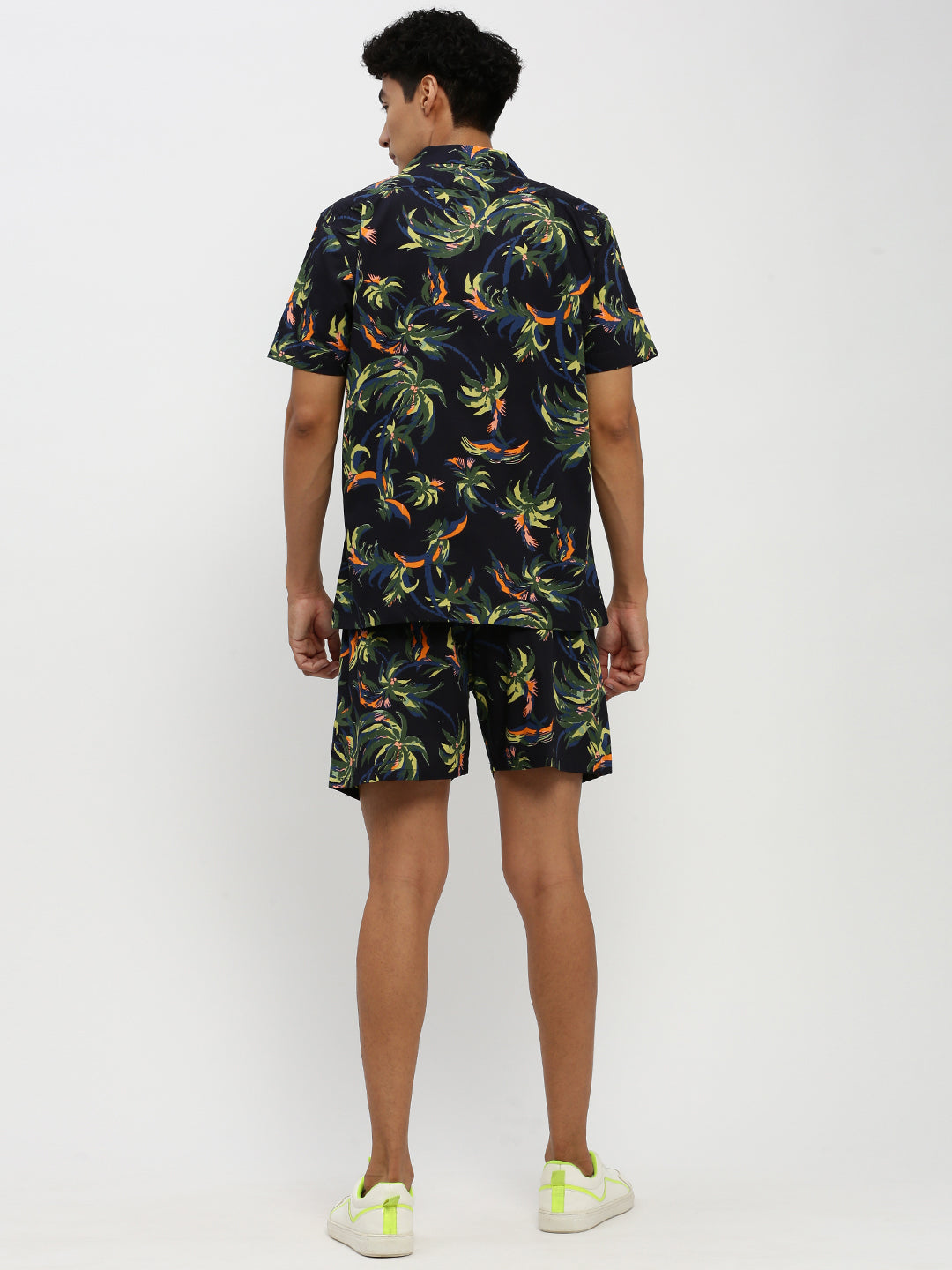 Men Navy Printed Co ordSet