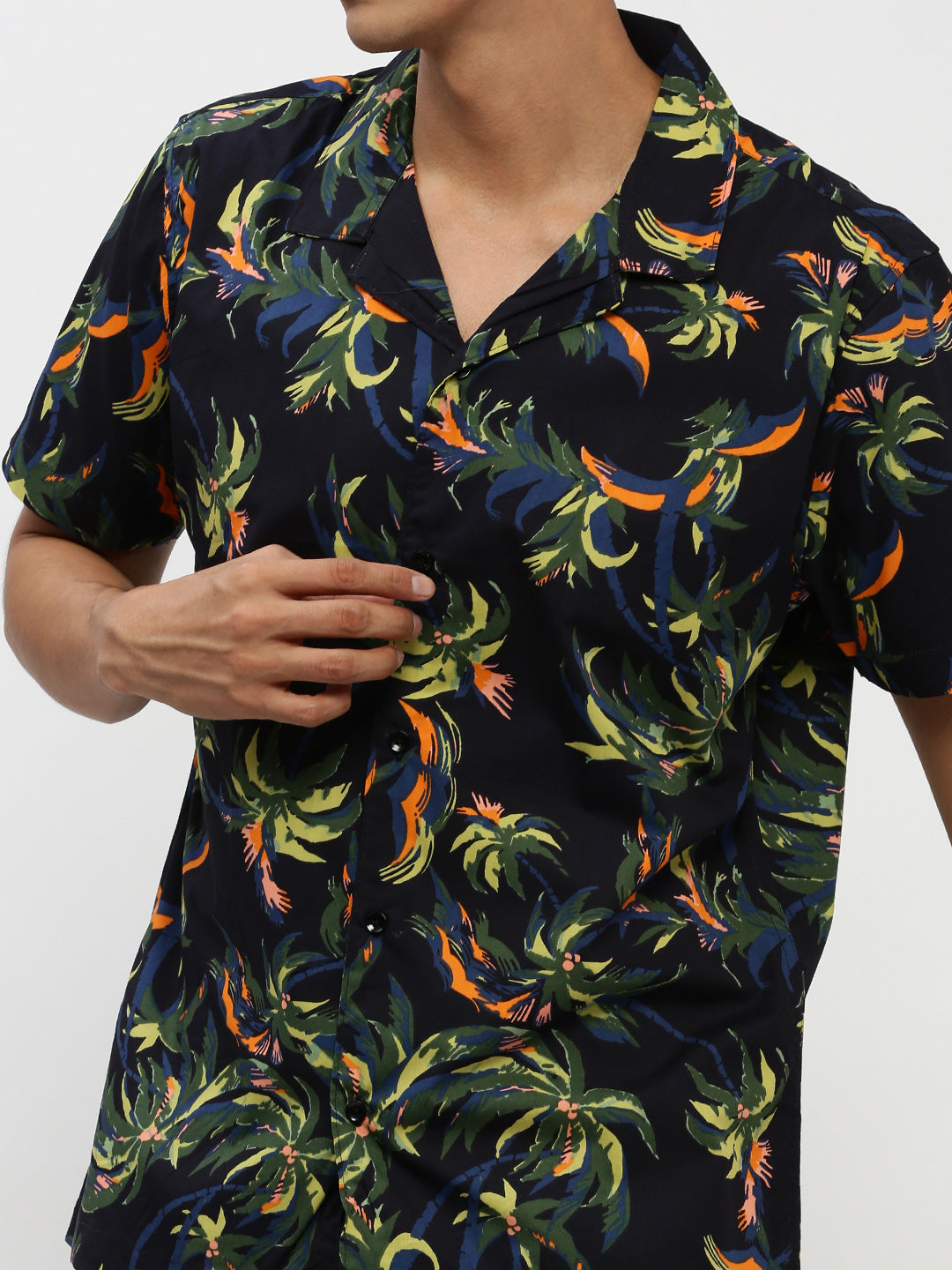 Men Navy Printed Co ordSet