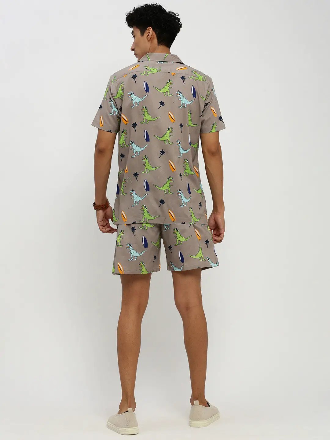 Men's Grey Printed Co-Ords Set - from SHOWOFFFF