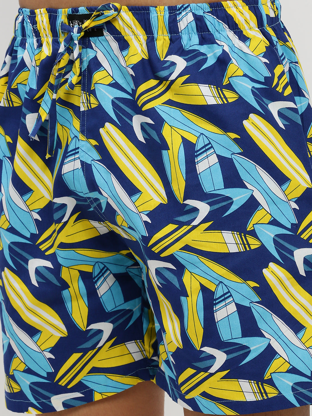 Men's Navy Printed Co-Ords Set