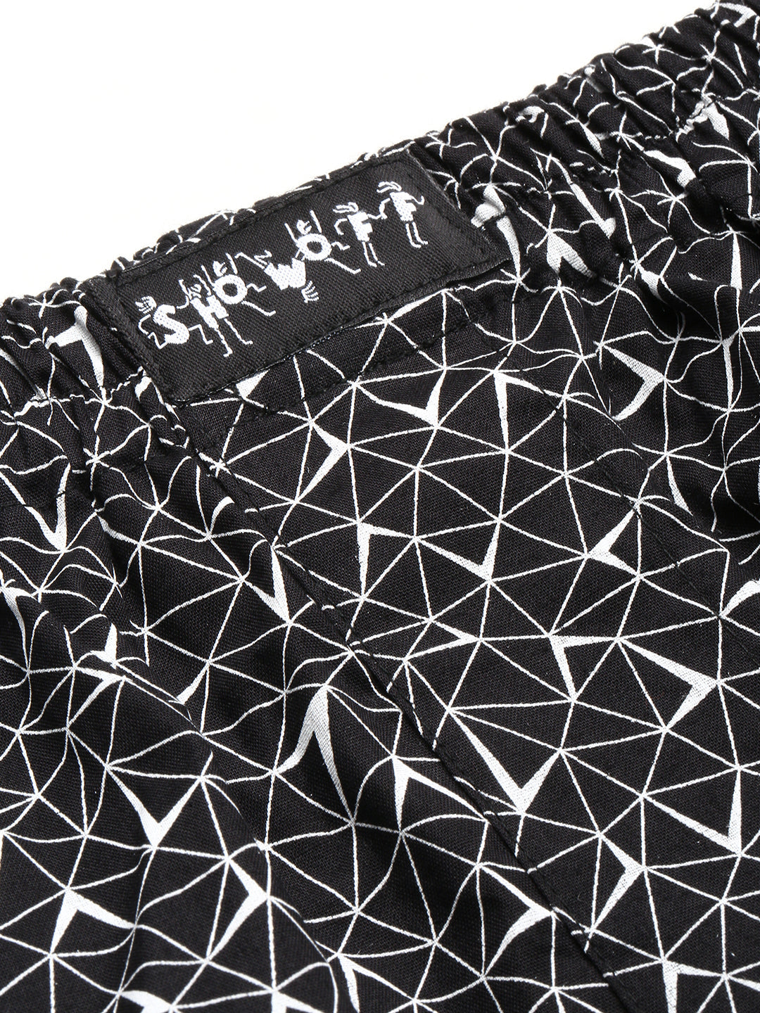 Men Black Printed Boxer